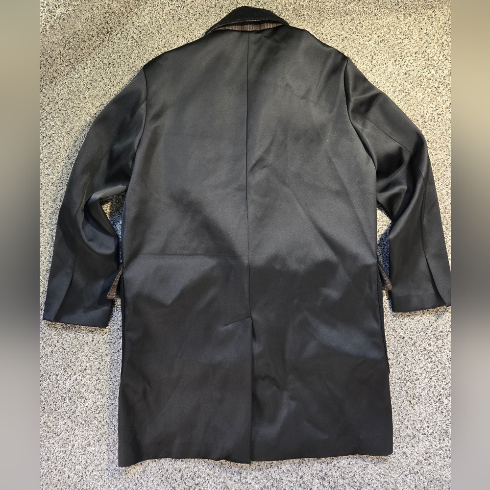 Zara Oversized Black Blazer Style Coat Duel Fabric Size Medium Womens EUC - Picture 8 of 11